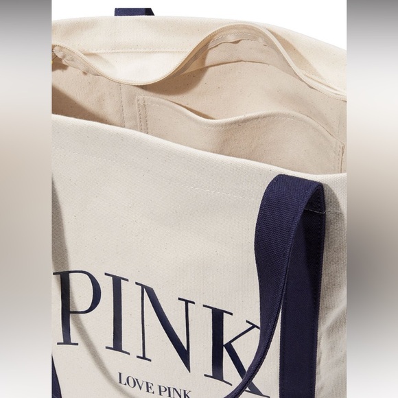 Victorias Secret PINK Canvas Tote Bag - Picture 5 of 5